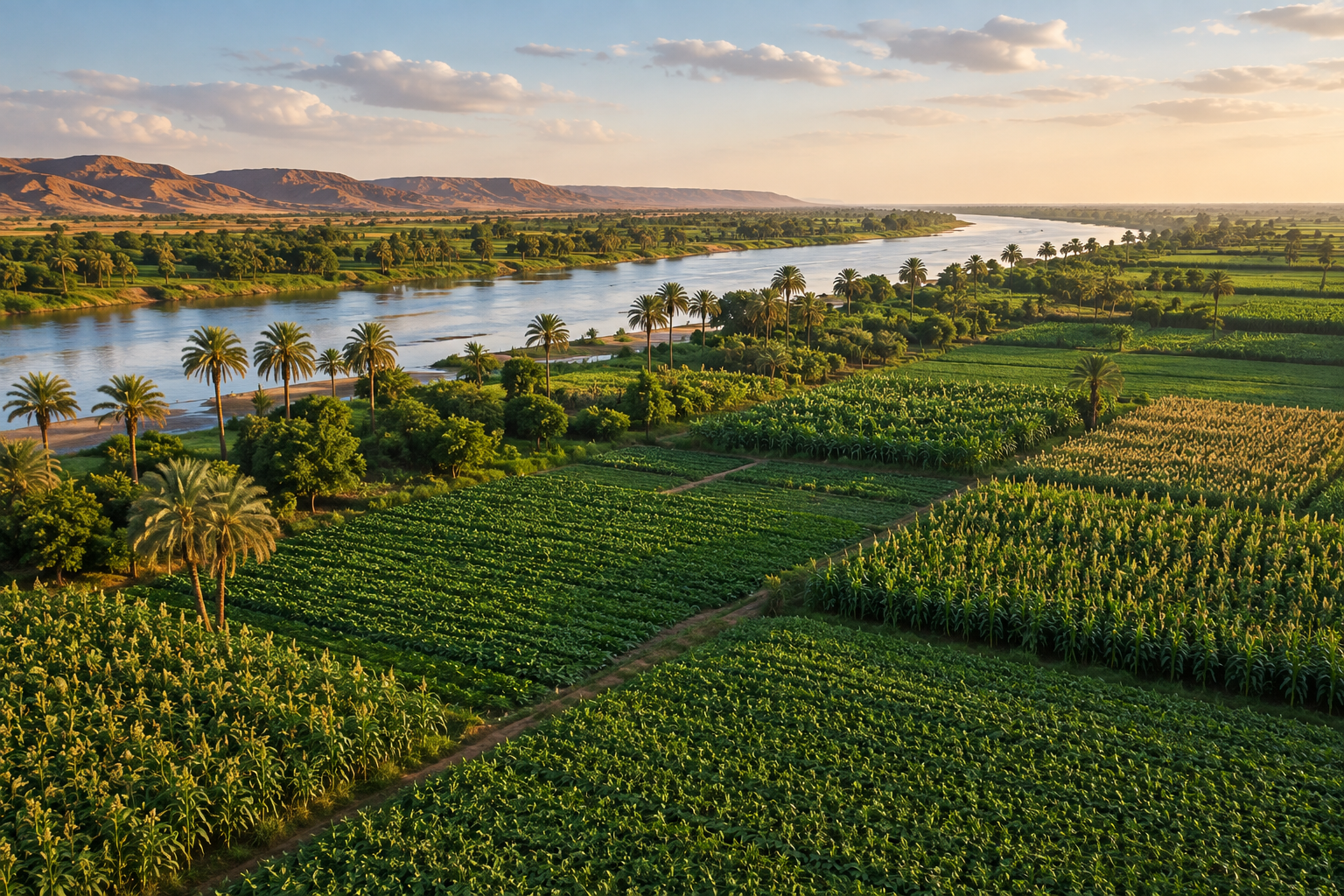 Agricultural landscape in Sudan